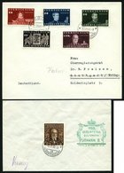 LIECHTENSTEIN 186-91 BRIEF, 1940, 100. Geburtstag, Prachtsatz Auf 2 Belegen - Autres & Non Classés