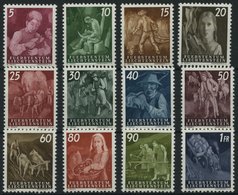 LIECHTENSTEIN 289-300 **, 1951, Landarbeit, Prachtsatz, Mi. 190.- - Altri & Non Classificati