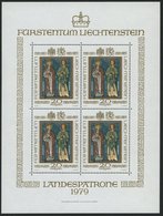 LIECHTENSTEIN 734KB **, 1979, 20 Fr. Landespatrone Im Kleinbogen, Pracht, Mi. 100.- - Andere & Zonder Classificatie