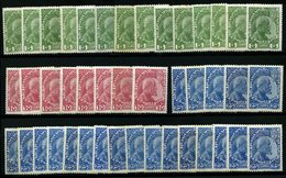 SAMMLUNGEN, LOTS 1-3x *, 1912, Fürst Johann II, Gestrichenes Papier, Nr. 1x (14x), 2x (8x) Und 3x (21x), Lot In Untersch - Verzamelingen