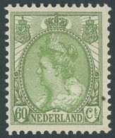 NIEDERLANDE 98A **, 1920, 60 C. Olivgrün, Gezähnt K 121/2, Postfrisch, Pracht, Mi. 120.- - Sonstige & Ohne Zuordnung