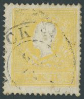 ÖSTERREICH BIS 1867 10Ia O, 1858, 2 Kr. Gelb, Type I, Leichte Patina, Pracht, Mi. 500.- - Used Stamps