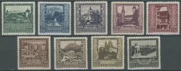 ÖSTERREICH 1918-1938 433-41 **, 1923, Landeshauptstädte, Postfrischer Prachtsatz, Mi. 135.- - Autres & Non Classés