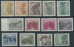 ÖSTERREICH 1918-1938 498-507,09-11 **, 1929, Landschaften, Ohne 50 G., 13 Postfrische Prachtwerte, Mi. 820.- - Sonstige & Ohne Zuordnung