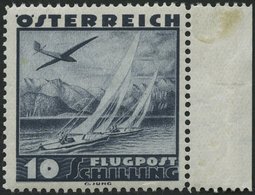 ÖSTERREICH 612 **, 1935, 10 S. Flugzeug über Landschaften, Pracht, Mi. 100.- - Autres & Non Classés