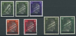 ÖSTERREICH 1945-1949 668-73 **, 1945, 5 - 42 Pf. Gitteraufdruck, 5 Pf. Beide Typen, Postfrischer Pachtsatz (7 Werte), Mi - Other & Unclassified