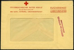 FELDPOST Ca. 1943, Fensterumschlag Gebührenfrei Für Den Suchdienst Des österreichischen Roten Kreuzes Der Abt. Für Inter - Autres & Non Classés