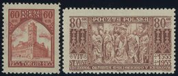 POLEN 281/2 **, 1933, Briefmarkenausstellung Und Von Veit, Postfrisch, 2 Prachtwerte, Mi. 80.- - Other & Unclassified