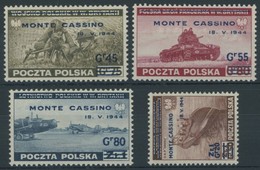 POLEN 376-79 **, 1944, Monte Cassino, Postfrischer Prachtsatz, Mi. 80.- - Otros & Sin Clasificación