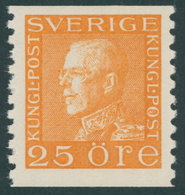 SCHWEDEN 186IIWA **, 1936, 25 Ö. Orange, Weißes Papier, Postfrisch, Pracht, Mi. 65.- - Gebraucht