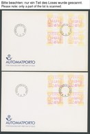 SCHWEDEN A1 S1, A1 S2 BRIEF, Automatenmarken: 1991/2, 2 Komplette Ausgaben, Jeweils 8x Auf FDC`s, Fast Nur Prachterhaltu - Oblitérés