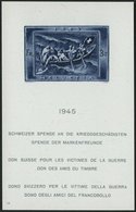 SCHWEIZ BUNDESPOST Bl. 11 **, 1945, Block Kriegsgeschädigte, Pracht, Mi. 220.- - Sonstige & Ohne Zuordnung