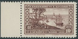 ALGERIEN 101C **, 1930, 10 Fr. Briefmarkenausstellung, Gezähnt C, Postfrisch, Pracht - Algeria (1962-...)