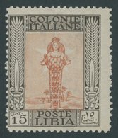 ITALIENISCH-LYBIEN 28 **, 1921, 15 C. Braun/braunorange, Postfrisch, Pracht - Libyen