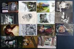 ALTE POSTKARTEN - BALTISC Kitschkarten, 15 Verschiedene, Alles Feldpostkarten Aus Dem Baltikum Von 1915-18 - Autres & Non Classés
