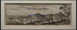 HÖHINGEN/BREISGAU: Das Schloß, Kupferstich Von Merian Um 1645 - Litografía