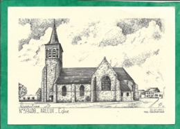 Arleux (59) église 2scans Dessin D'Yves Ducourtioux - Arleux