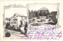 BLANKENBURG Im Harz VILLA MILA Von Vorn Und Hinten Jugendstil Rahmen Gelaufen 23.9.1911 - Blankenburg