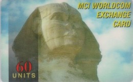 Télécarte EGYPTE - Histoire Antiquité - Sphynx - EGYPT Rel. Prepaid Phonecard - ÄGYPTEN - Site 260 - Culture