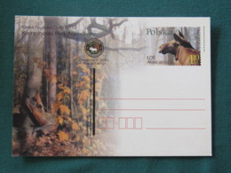 Poland 2002 Unused Stationery Cover - Alces - Forest National Park - Cartas & Documentos