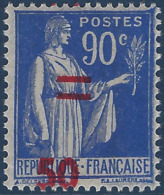 France Type Paix N°482** 50c/90c Surcharge Tres Décalée Signé Calves - 1932-39 Paix