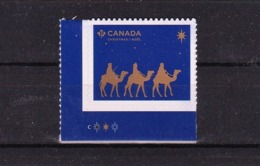 2019 Canada Christmas Noel The Magi Single Stamp From Booklet Bottom Left Corner MNH - Timbres Seuls