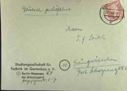 OPD: Fern-Brief Mit 12 Pf Bln Bär EF OPD Potsdam Aus Berlin Vom 21.12.45  Knr: 5 A - Berlin & Brandenburg