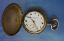 Antique BOREL FILS 15 Rubis Original Silver Pocket Watch #469228 Switzerland For Russia Empire - Montres Anciennes