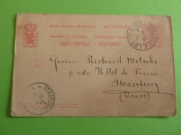 ENTIER POSTAL LUXEMBOURG 1892 - Luxemburgo - Ciudad