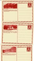 1936, 3 Bild-GSK 35 Gr. (für Ausland)  ,ungebraucht  A2519 - Cartes Postales