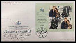 GROSSBRITANNIEN GRANDE BRETAGNE GB 2018 MS RW PRINCE HENRY&MS MEGHAN MARKLE FDC SG MS4092 MI B114-4214-15 YT F4634-35 - 2011-2020 Ediciones Decimales