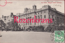 Delcampe - Hongarije Hungary Ungarn Hongrie Magyarorszag Budapest Az Osztr. Magyar Bank Palotaja 1913 Rare Old Postcard - Ungarn