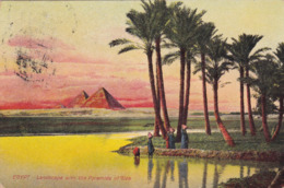 EGYPT - LANDSCAPE WITH THE PYRAMIDS OF GIZA - Piramidi