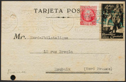 España. República Española. República Española. (Taladros De Archivo). MAGNIFICA. - Lettres & Documents