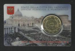 VATIKAAN 0.50 EURO IN COIN CARD 2015 - Vatikan