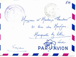 MAROC : MEKNES Ville Lettre En Franchise Militaire - 1957 - Army Postmarks (before 1900)