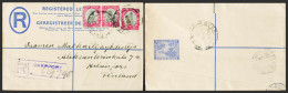 Africa Del Sur, Entero Postal. Sobre Yv 17, 20(2). 1935. 4 P Ultramar Sobre Entero Postal Certificado De OVERPORT A HELS - Unclassified