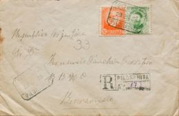 España. República Española Correo Certificado. Sobre 664, 671. 1933. 10 Cts Verde Claro Y 50 Cts Naranja. Certificado De - Lettres & Documents