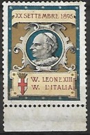 Erinnofilia 20 Settembre 1895 W. Leone XIII - W. L'ITALIA (Lot 1059) - Autres & Non Classés
