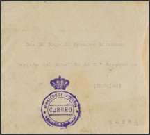 España. Correo / Franquicias Militares. Sobre . 1907. MADRID A ZAFRA. Marca De Franquicia MINISTERIO DE LA GUERRA / CORR - Franchise Militaire