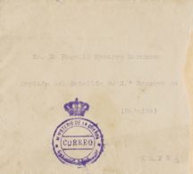 España. Correo / Franquicias Militares. Sobre . 1907. MADRID A ZAFRA. Marca De Franquicia MINISTERIO DE LA GUERRA / CORR - Franchise Militaire