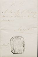 España. Correo Carlista. Sobre . 1838. SORAVILLA (GUIPUZCOA) A AZCOITIA, Circulada Durante La I Guerra Carlista Con Text - Carlisten