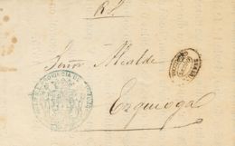 España. Correo Carlista. Sobre . 1875. Impreso De VILLAFRANCA (GUIPUZCOA) A EZQUIOGA. Marca De Franquicia De La Diputaci - Carlistes