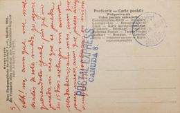 España. Correo Urgente. Sobre . 1907. Tarjeta Postal Interior De BARCELONA. Marca POSTAL EXPRESS / CANUDA, 8, En Azul Y - Special Delivery