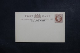 ZULULAND - Entier Postal Type Victoria Non Circulé - L 46612 - Zoulouland (1888-1902)