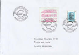 83520- EUROPE'S DAY, EURO CURRENCY SPECIAL POSTMARKS ON COVER, ROBERT SCHUMAN STAMPS, 1998, LUXEMBOURG - Brieven En Documenten