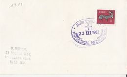 83577- BAILE ATHA CLIATH MEDICAL INFORMATICS SPECIAL POSTMARK ON COVER, DEER STAMP, 1982, IRELAND - Lettres & Documents