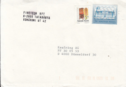 83585- CASTLE, SEWING MACHINE WITH CASE, STAMPS ON COVER, 1991, HUNGARY - Cartas & Documentos