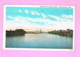 U.S.A. IOWA. CEDAR RAPIDS.   CEDAR RIVER,LOOKING NORTH. - Cedar Rapids