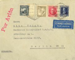 España. República Española Correo Aéreo. República Española Correo Aéreo. EXCEPCIONAL FRANQUEO. - Storia Postale